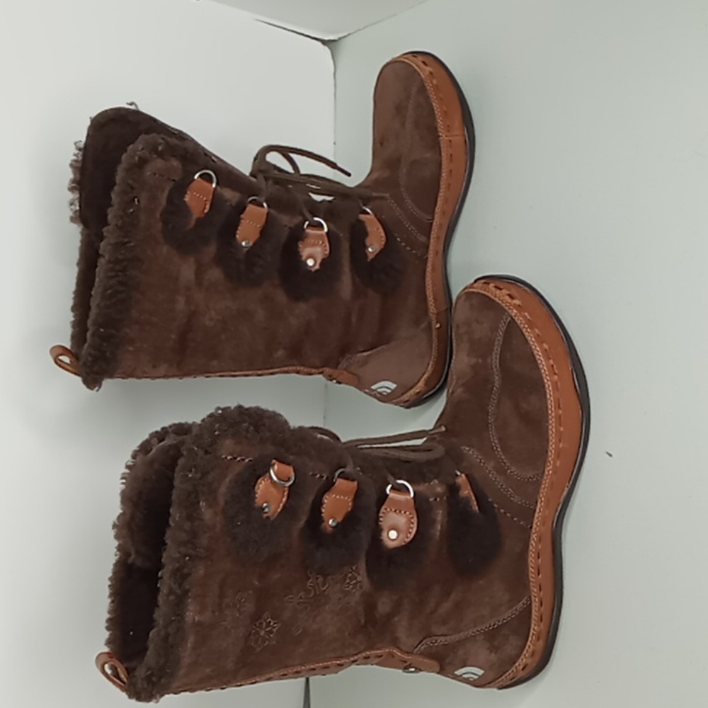 The North Face Women's Brown Waterproof/Insulated Suede Boots - 8.5 - Picture 2 of 12